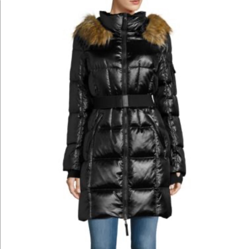 S13 Nolita Metalic Belted Down Coat